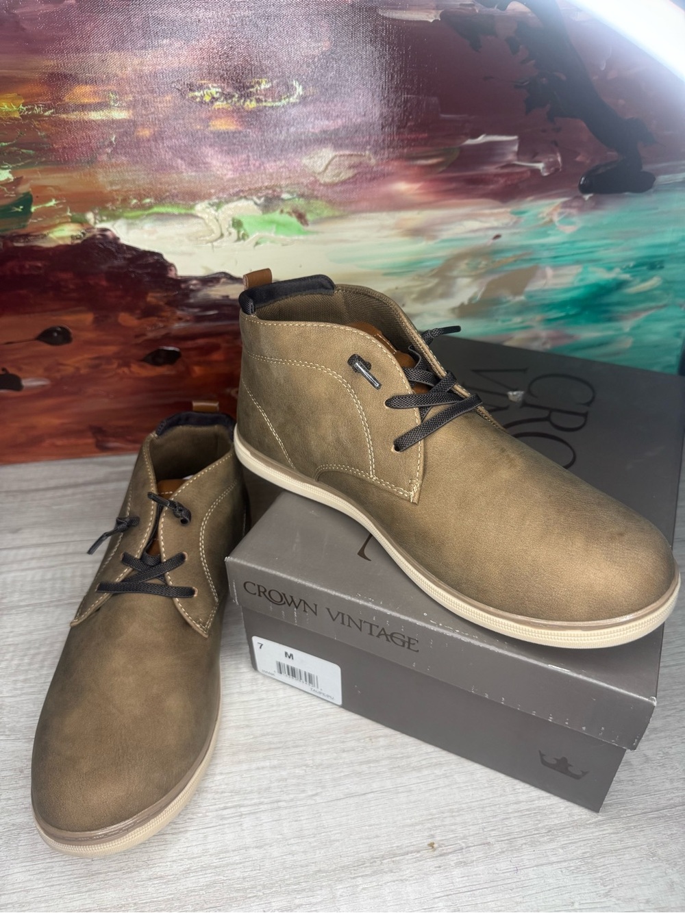 Crown Vintage Tan/Brown Men’s Chukka Boots